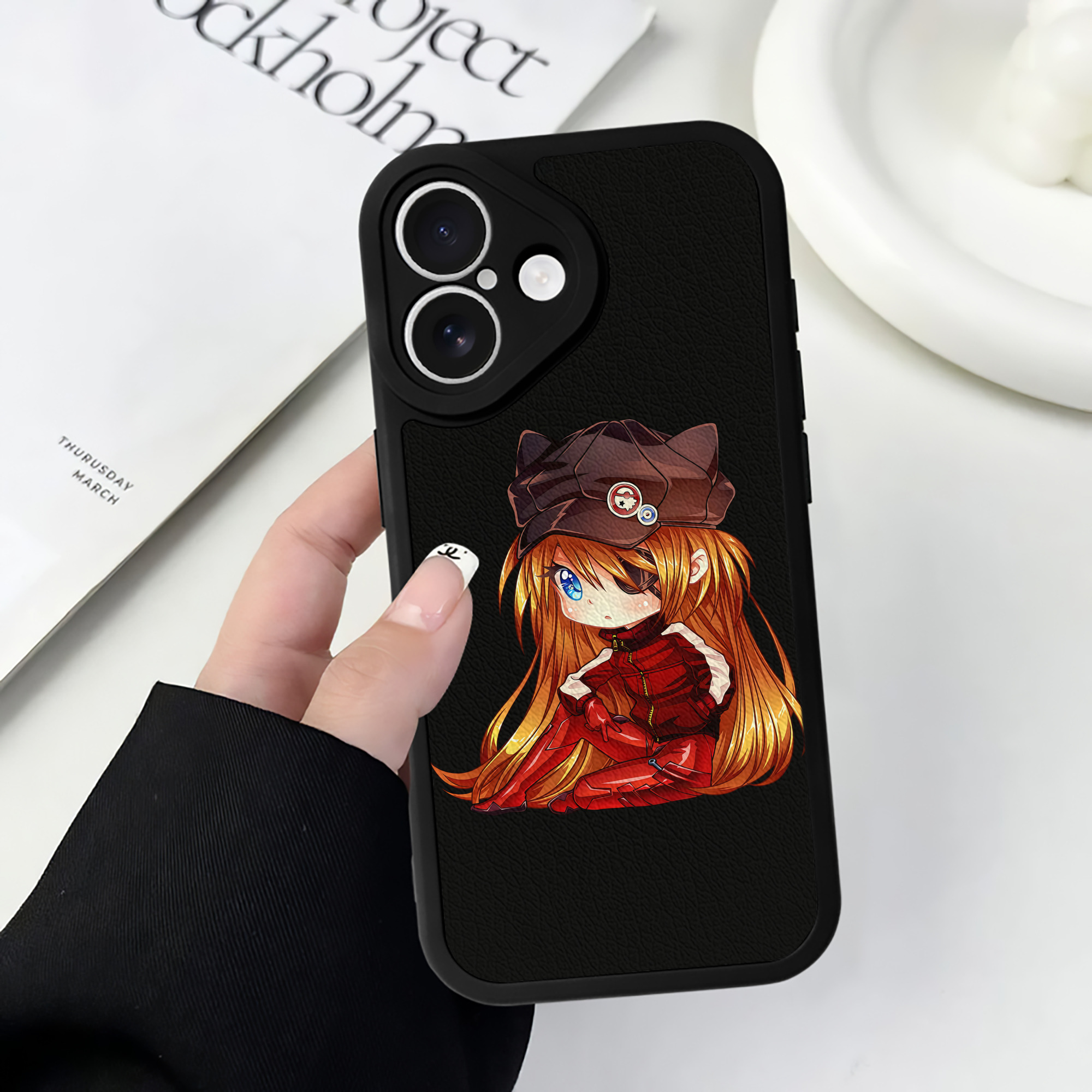 （画像用） EVA 新世紀エヴァンゲリオン 【iPhone 16シリーズ対応】シリコンスマホケース（レザー調） 材質：シリコン